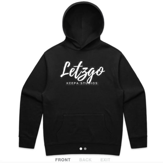 Keepa Hoodies/ black with white print