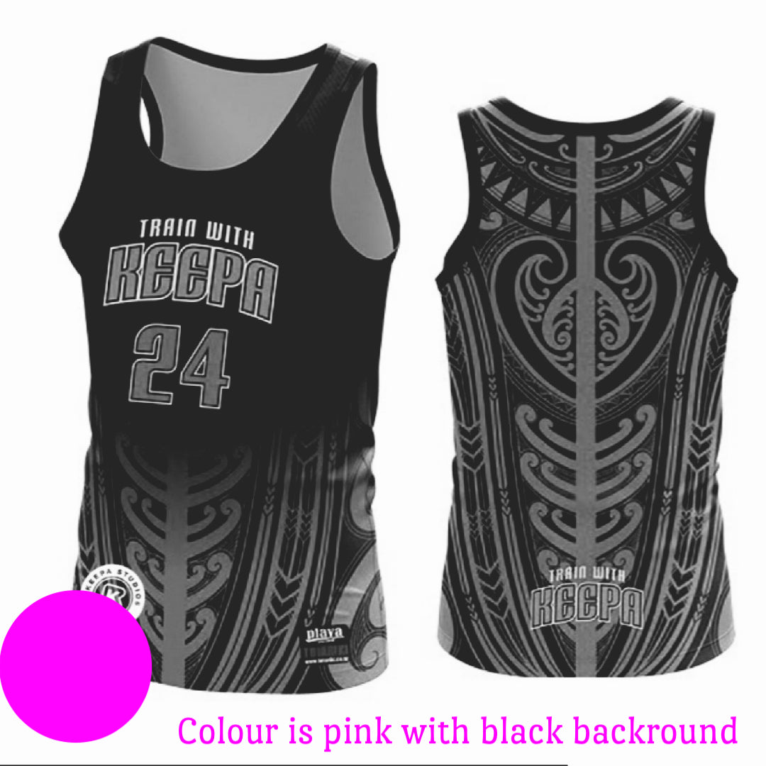 Pink with Black backround 2025 keepa singlets